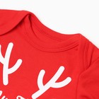 Боди детское «Крошка Я» Reindeer, рост 86-92 см, красное - Фото 2