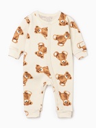 Комбинезон Крошка Я «Медвежата», рост 74-80, бежевый - фото 30906904