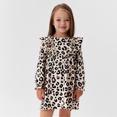 Платье детское с рюшами KAFTAN Trendy, размер 34 (122-128 см)