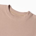 Комплект женский (футболка, шорты) KAFTAN Basic line, р. 42, кофейный 9837358 - фото 14225401