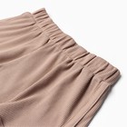 Комплект женский (футболка, шорты) KAFTAN Basic line, р. 42, кофейный 9837358 - фото 14225404