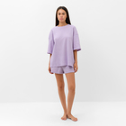Комплект женский (футболка, шорты) KAFTAN Basic line, р. 44, сиреневый 9837367 - фото 428141 Комплект женский (футболка, шорты) KAFTAN Basic line, р. 44, сиреневый 9837367 - фото 428141
