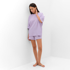 Комплект женский (футболка, шорты) KAFTAN Basic line, р. 44, сиреневый 9837367 - фото 428142 Комплект женский (футболка, шорты) KAFTAN Basic line, р. 44, сиреневый 9837367 - фото 428142