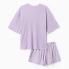 Комплект женский (футболка, шорты) KAFTAN Basic line, р. 44, сиреневый 9837367 - фото 428149 Комплект женский (футболка, шорты) KAFTAN Basic line, р. 44, сиреневый 9837367 - фото 428149