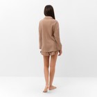 Комплект женский (рубашка, шорты) KAFTAN Basic line, р. 44, кофейный 9837371 - фото 14225449