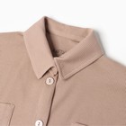 Комплект женский (рубашка, шорты) KAFTAN Basic line, р. 44, кофейный 9837371 - фото 14225452