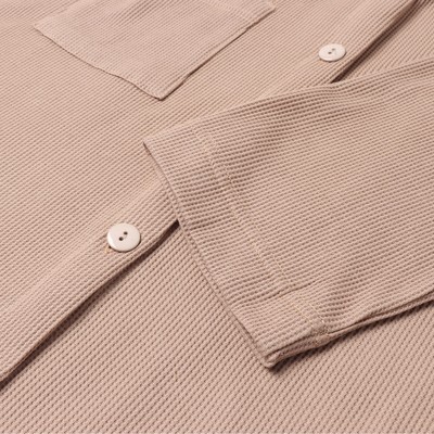 Пижама женская (рубашка, шорты) KAFTAN Basic line, размер 44, цвет кофейный