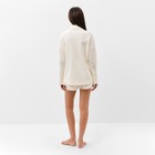 Комплект женский (рубашка, шорты) KAFTAN Basic line, р. 48, молочный - Фото 4