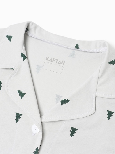 Пижама новогодняя женская (футболка, брюки) KAFTAN «Елки», размер 48-50