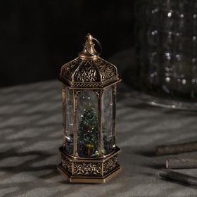 

Светодиодная фигура «Ёлка в ротонде» 6.3 × 14 × 6.3 см, пластик, блёстки, батарейки AG13х3, свечение тёплое белое