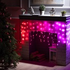 УЦЕНКА Гирлянда «Бахрома», 2×0.4 м, IP20, USB, приложение, серебристая нить, свечение RGB 9930895