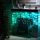 УЦЕНКА Гирлянда «Бахрома», 2×0.4 м, IP20, USB, приложение, серебристая нить, свечение RGB 9930895