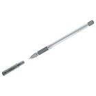 Ручка шариковая Cello "Finegrip" узел 0.7мм, синие чернила, резиновый грип (держатель), серо-серебристый корпус - Фото 1