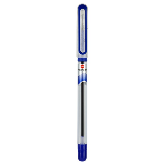 Ручка шариковая Cello "Pinpoint" игольчатый узел 0.6мм, синие чернила, резиновый грип (держатель)