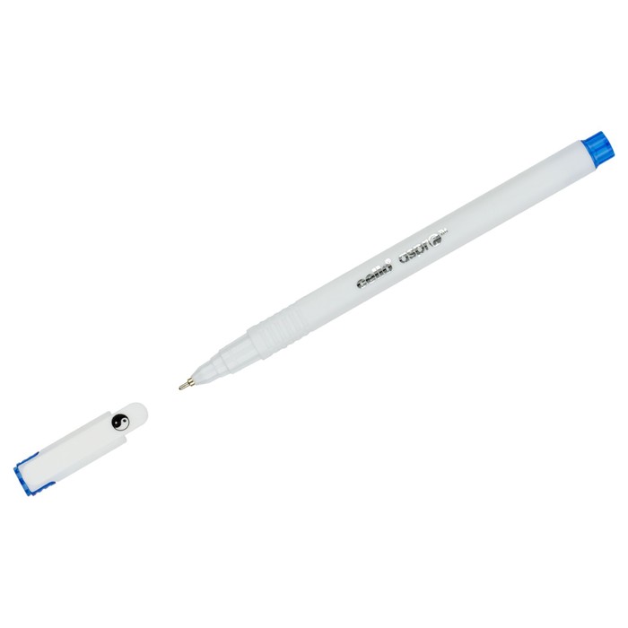 Ручка шариковая Cello "Aspro" игольчатый узел 0.7мм, синие чернила, матовый белый корпус - Фото 1