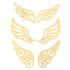 Декор для творчества дерево (набор 6 шт) "Крылья" 20х11,5 см - Фото 1