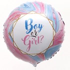 Воздушный шар фольгированный 18" Boy or Girl?, круг, набор 50 шт. 9076003 - фото 13122145