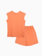 Пижама женская (майка, шорты) MINAKU: Home collection, размер 42, персиковая - фото 57981270