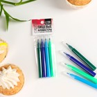 Фломастеры пищевые для украшения десертов и пасхальных яиц: синий, голубой, светло-зелёный, темно-зелёный, 4 шт - фото 24399539