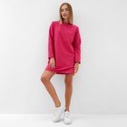 Платье женское MINAKU: Casual Collection цвет  малиновый, р-р 50 - фото 806092469