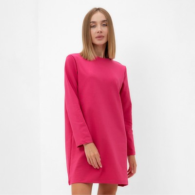 Платье мини женское MINAKU: Casual Collections, малиновое, размер 52