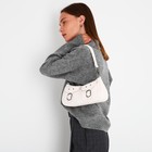 Сумка-багет на молнии, цвет бежевый - фото 806435319 Сумка-багет на молнии, цвет бежевый - фото 806435319