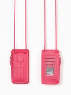 Сумка на магните, с длинным ремнём, с вышивкой 10×2.5×20 см, малиновая - Фото 1