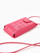 Сумка на магните, с длинным ремнём, с вышивкой 10×2.5×20 см, малиновая - Фото 4