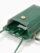 Сумка на магните, с длинным ремнём, однотонная, 10×2.5×20 см, зелёная - Фото 5