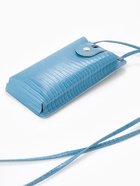 Сумка на магните, с длинным ремнём, однотонная, 10×2.5×20 см, голубая - Фото 4