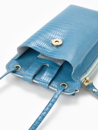 Сумка на магните, с длинным ремнём, однотонная, 10×2.5×20 см, голубая - Фото 5