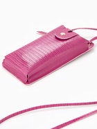 Сумка на магните, с длинным ремнём, однотонная, 10×2.5×20 см, малиновая - Фото 4