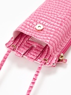 Сумка на магните, с длинным ремнём, 10×2.5×20 см, розовая - Фото 5