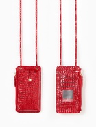 Сумка на магните, с длинным ремнём, 10×2.5×20 см, красная - Фото 1