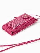 Сумка на магните, с длинным ремнём, 10×2.5×20 см, малиновая - Фото 4