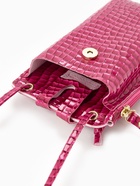 Сумка на магните, с длинным ремнём, 10×2.5×20 см, малиновая - Фото 5