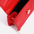 Сумка детская для девочки на магните, длинная цепь, цвет красный - фото 39816072