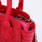 Сумка женская тоут на молнии, 18.5×8×15 см, розовая - Фото 5