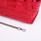 Сумка женская тоут на молнии, 18.5×8×15 см, розовая - Фото 6