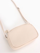 Сумка женская, кросс-боди, на молнии, длинный ремень, бежевая - Фото 7