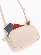 Сумка женская, кросс-боди, на молнии, длинный ремень, бежевая - Фото 8