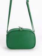 Сумка женская кросс-боди на молнии, 21×7×14 см, зелёная - Фото 3