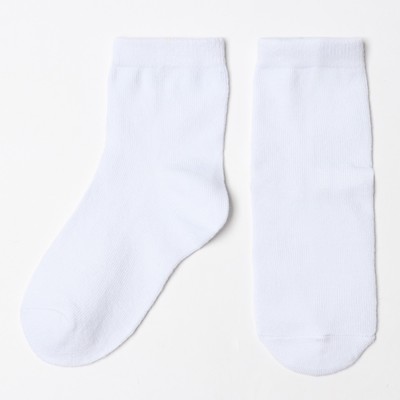 Носки для мальчиков, цвет белые, размер 10-12 (18-23)
