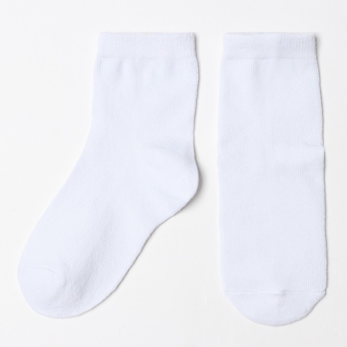 Носки для мальчиков, цвет белые, р-р 18-20 - Фото 1