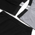 Набор мужских боксеров (3шт), цвет чёрный/серый, р-р 56 (XXXL) - фото 22831935