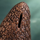 Копилка "Леший с птичками" бронза с серебром, 26х21х20см - фото 22765537