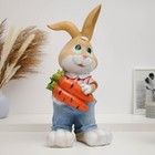Копилка "Заяц с морковкой" 52х26х23см - фото 9716136