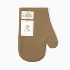 Варежка - прихватка «Этель» ECO, 20×28 см, ватин 250 г/м², оливковая - фото 68119909