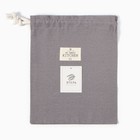 Мешочек текстильный «Этель» ECO, 27×34 см, 70% хлопок, 30% лён, 190 г/м², серый - Фото 5