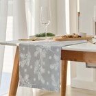 Дорожка новогодняя на стол «Этель. Серебряные ветки», 40×149 см, саржа 190 г/м² - Фото 2